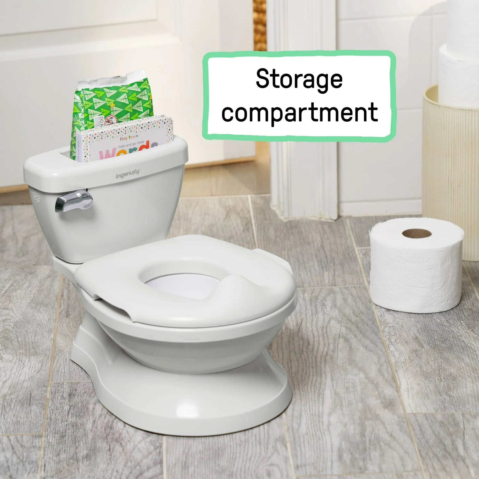 Summer by Ingenuity My Size Potty Chair and Training Toilet for Toddlers, White