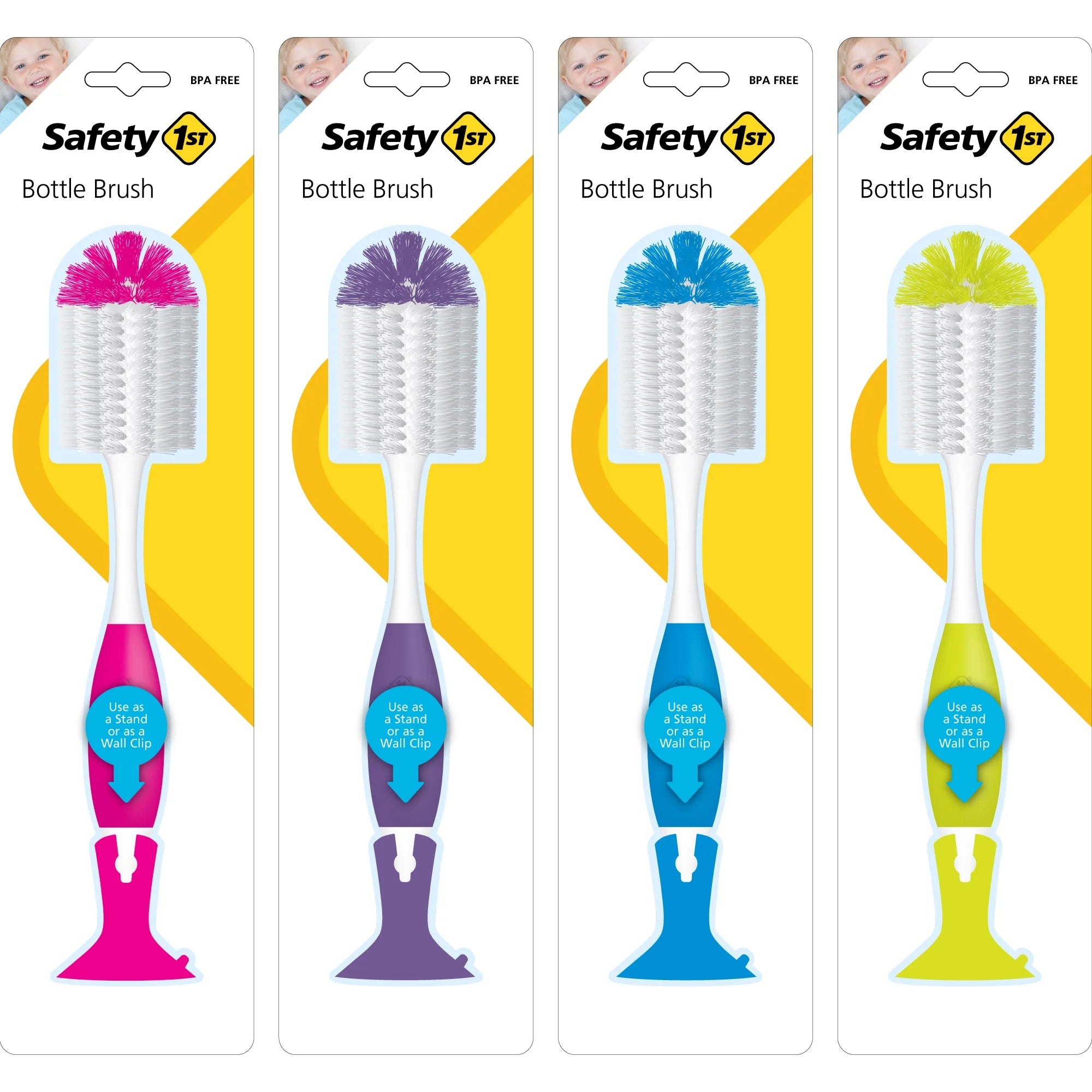 Safety First Easy to Use Baby Bottle Brush Cleaner, 1 Count