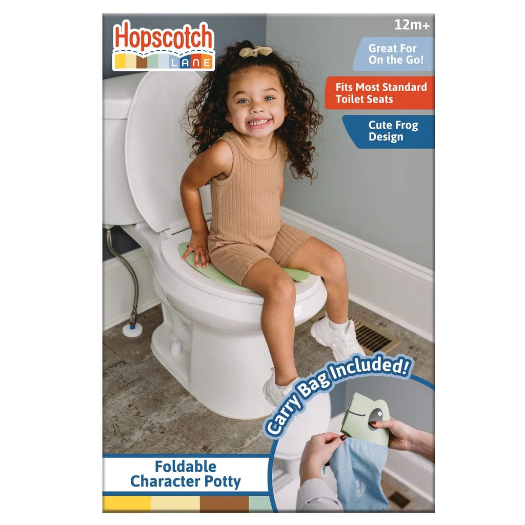 Hopscotch Lane Foldable Potty – Portable Travel Seat & Storage Bag, Children Ages 12+ Months