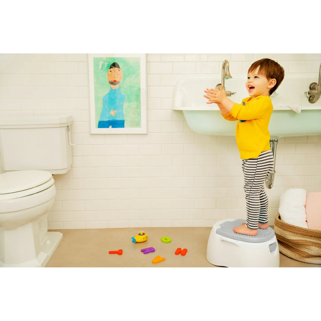 Munchkin® Multistage™ 3-in-1 Toddler Potty Seat, Potty Chair, Trainer Ring and Step Stool, White