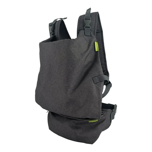 Infantino Fold & Go 2-in-1 Lightweight Carrier - Perfect for Quick Outings with Babies and Toddlers 12-40lbs, Gray