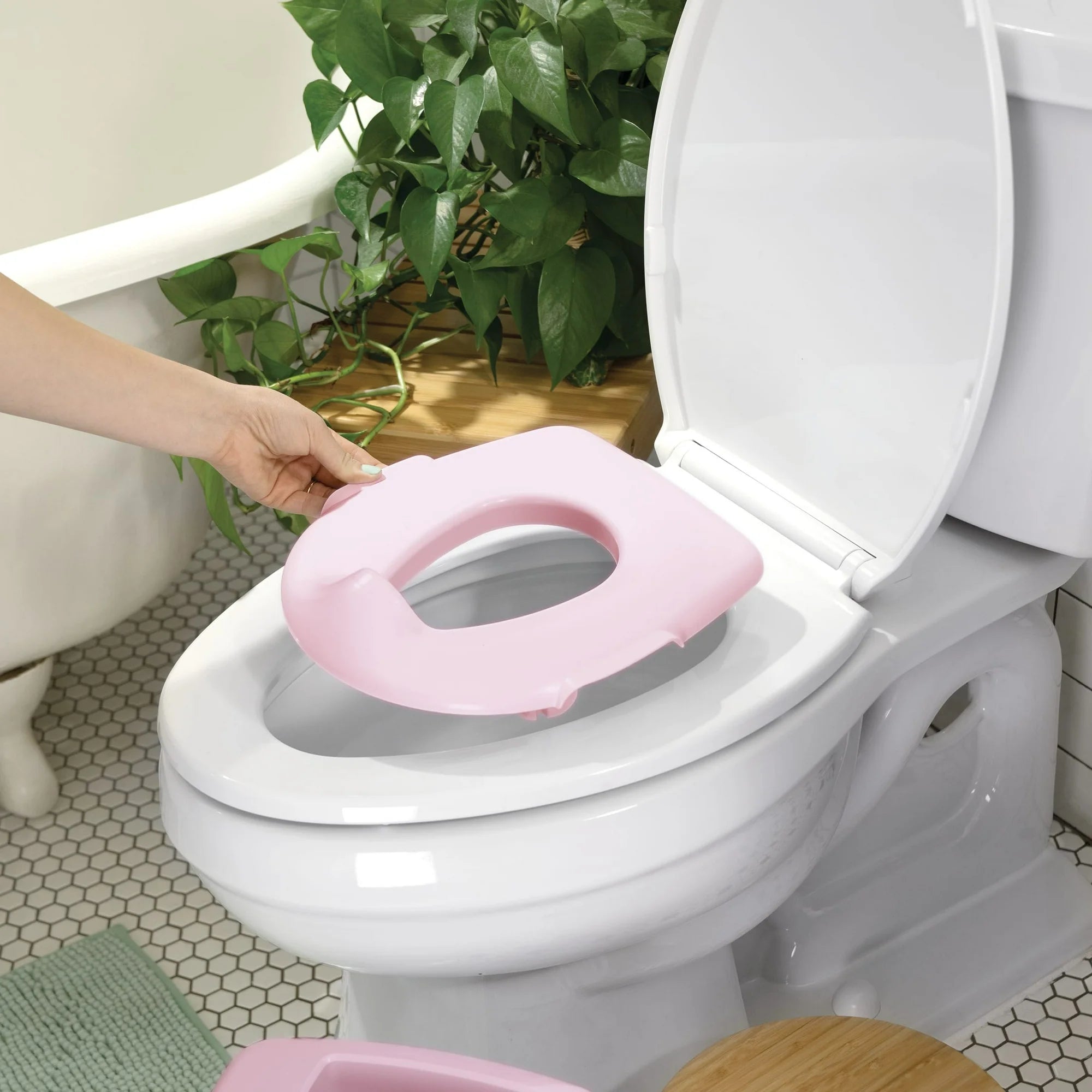 Ingenuity My Size Potty Pro children's toilet training seat, pink.