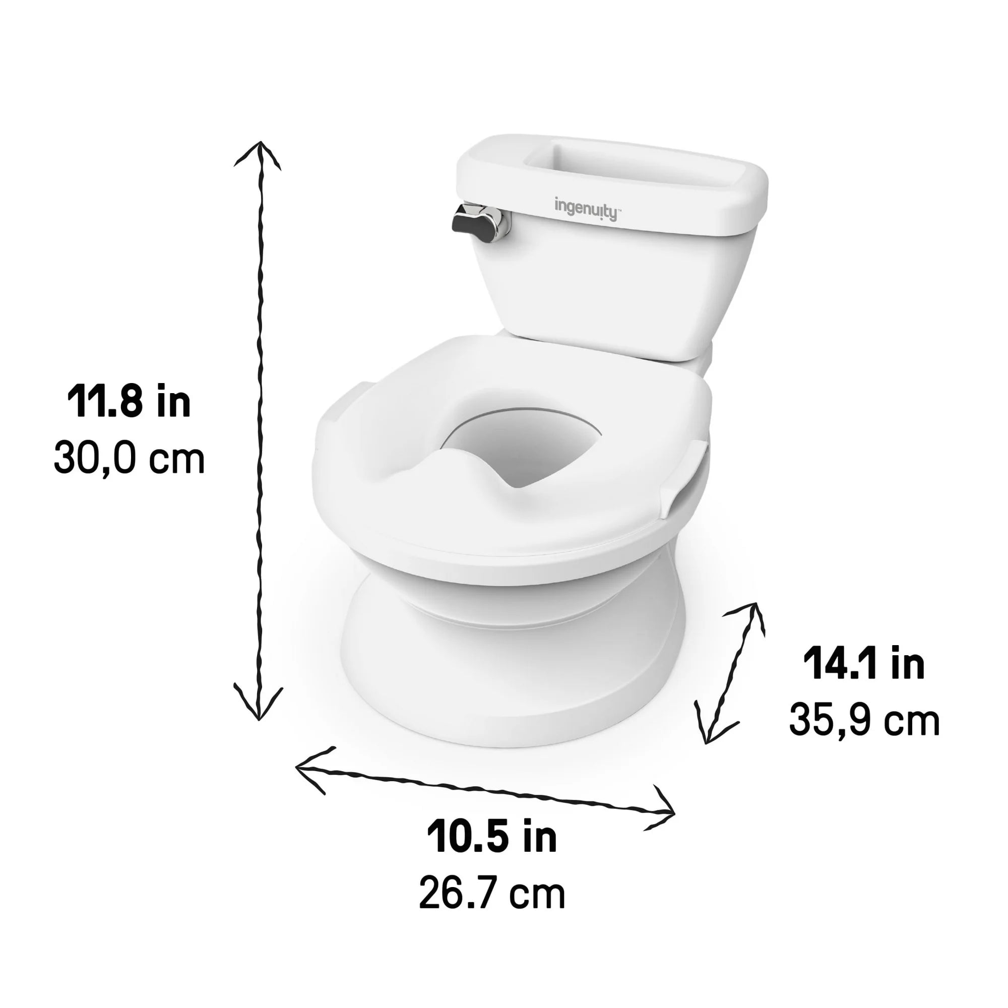Summer by Ingenuity My Size Potty Chair and Training Toilet for Toddlers, White