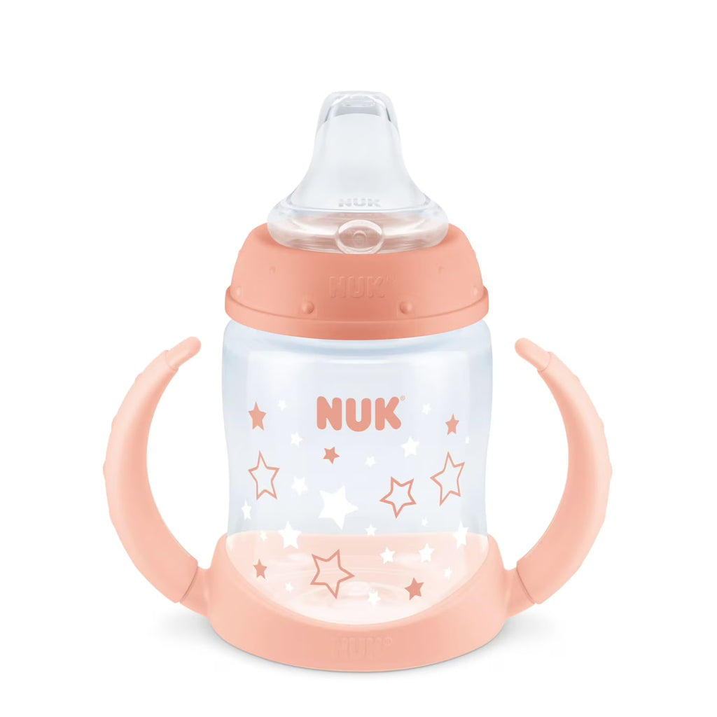 NUK Learner Infant Toddler Cup, 5 oz Soft Spout Sippy Cup 6+ Months, 1 Pack, Girl