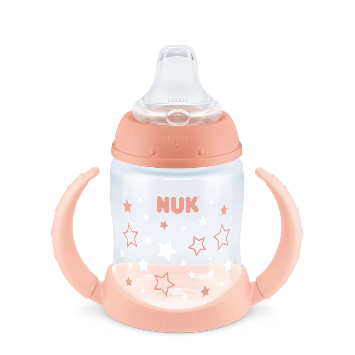 NUK Learner Infant Toddler Cup, 5 oz Soft Spout Sippy Cup 6+ Months, 1 Pack, Girl