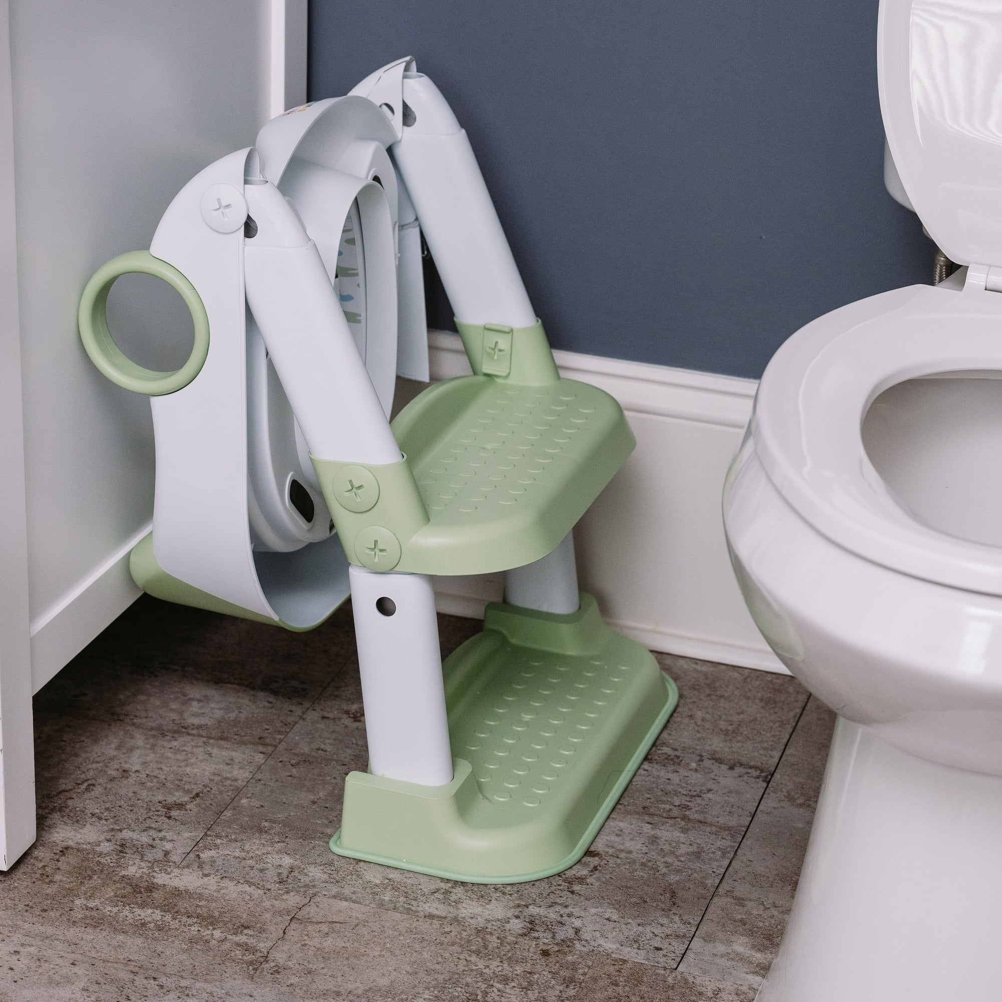 Hopscotch Lane Frog Character Step up Potty - Toddler Toilet Seat with Ladder, Children 12+ Months