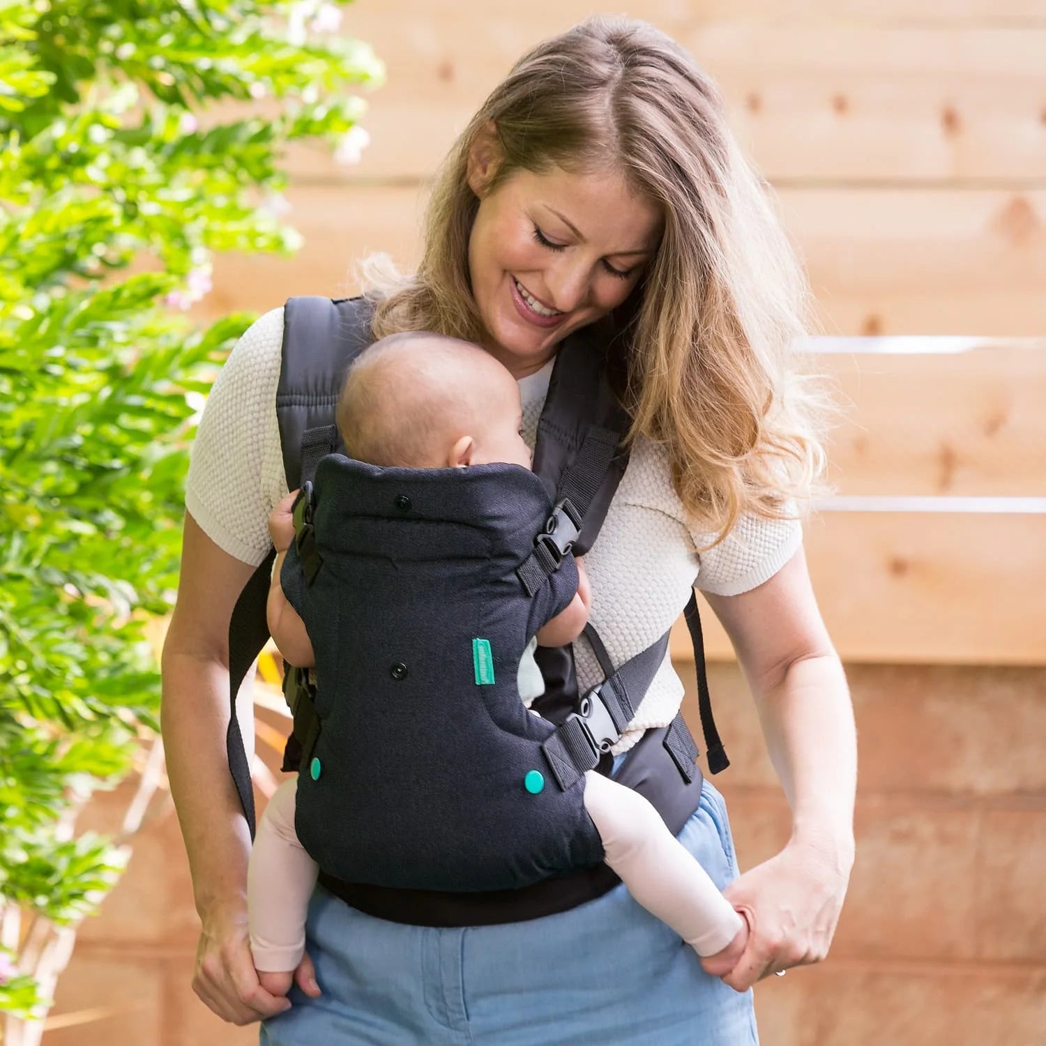 Infantino Flip 4-in-1 Convertible Baby Carrier, 4-Position, for Newborns and Toddlers 8-32lb, Black