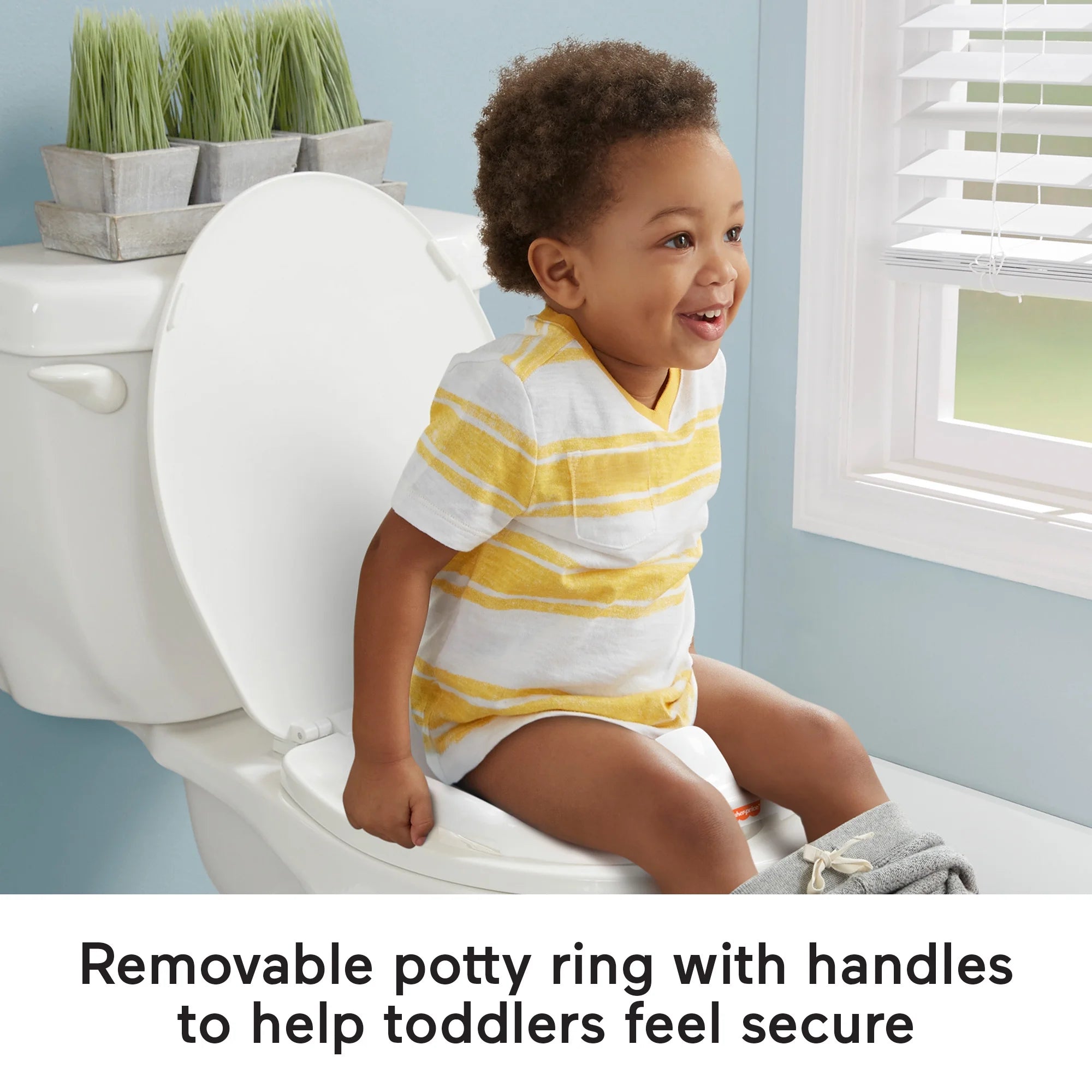 Fisher-Price 3-in-1 Toddler Toilet Training Potty Chair and Step Stool, with Removable Toilet Ring