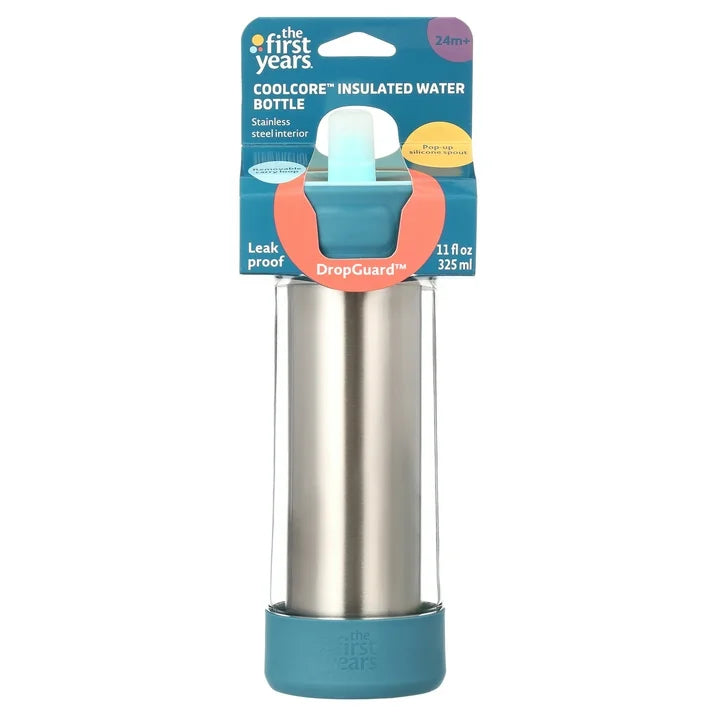 The First Years CoolCore Insulated Kids Water Bottle - 11 Ounces, Toddler, 2 Years and up