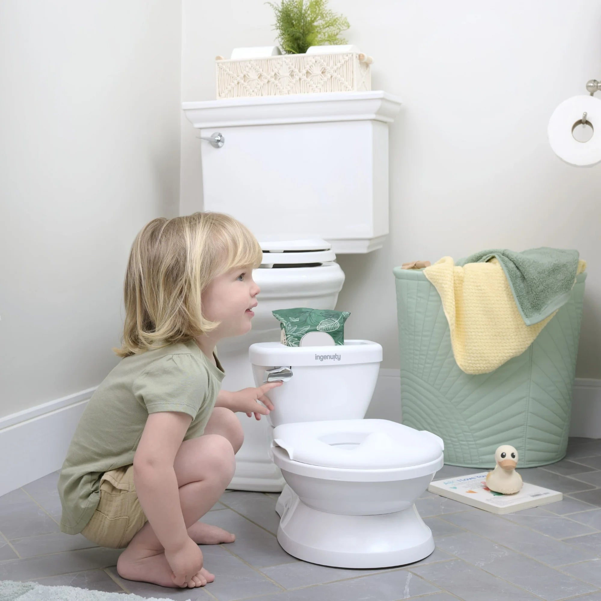 Summer by Ingenuity My Size Potty Chair and Training Toilet for Toddlers, White