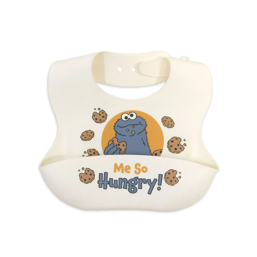 Sesame Street Cookie Monster Silicone Unisex Infant Bib