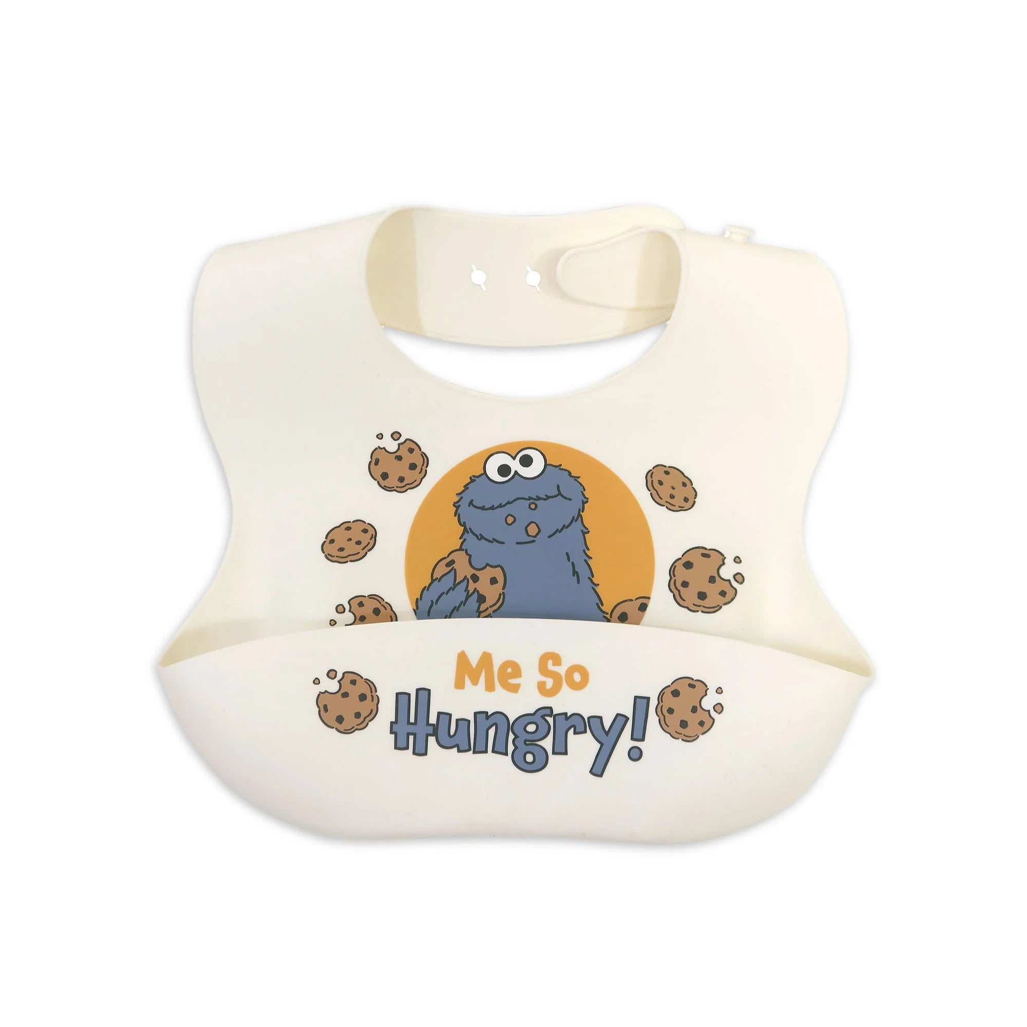 Sesame Street Cookie Monster Silicone Unisex Infant Bib