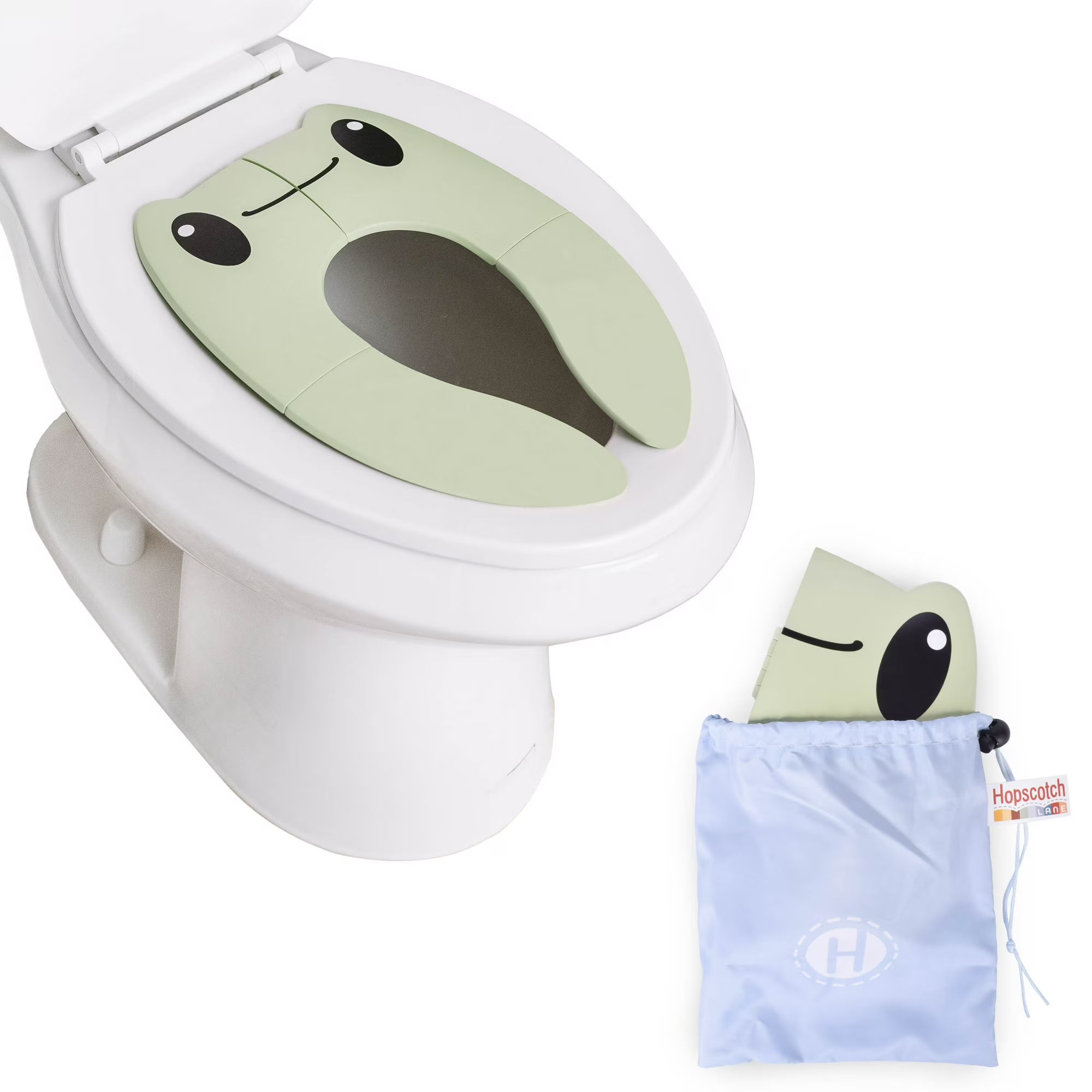 Hopscotch Lane Foldable Potty – Portable Travel Seat & Storage Bag, Children Ages 12+ Months